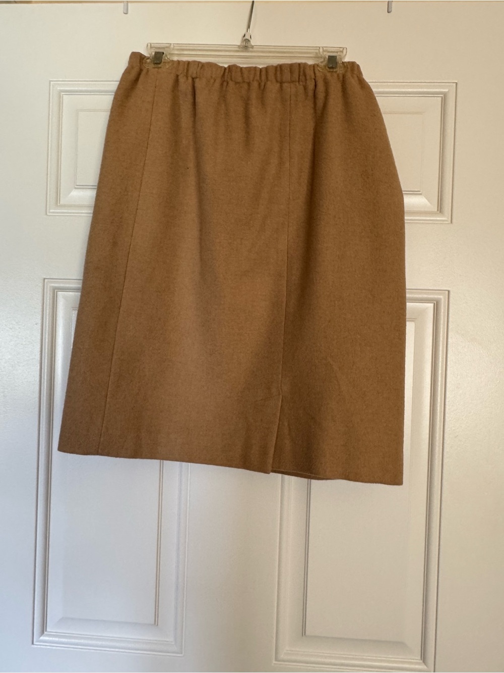 ORVIS Camel Skirt with Elastic Waist